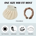 thumbnail image 2 of Sombrero de 56-60cm con circunferencia ajustable, sombrero de copa vacío, sombrero de verano para mujer, sombrero protector solar de ala grande, sombrero de playa ajustable MFZFUKR BST3055161-3, 2 of 5