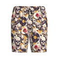 thumbnail image 6 of Daiia lips record rock Skull Mens Woven Stretch Pajama Short,Short Pajama Pants-X-Large, 6 of 7