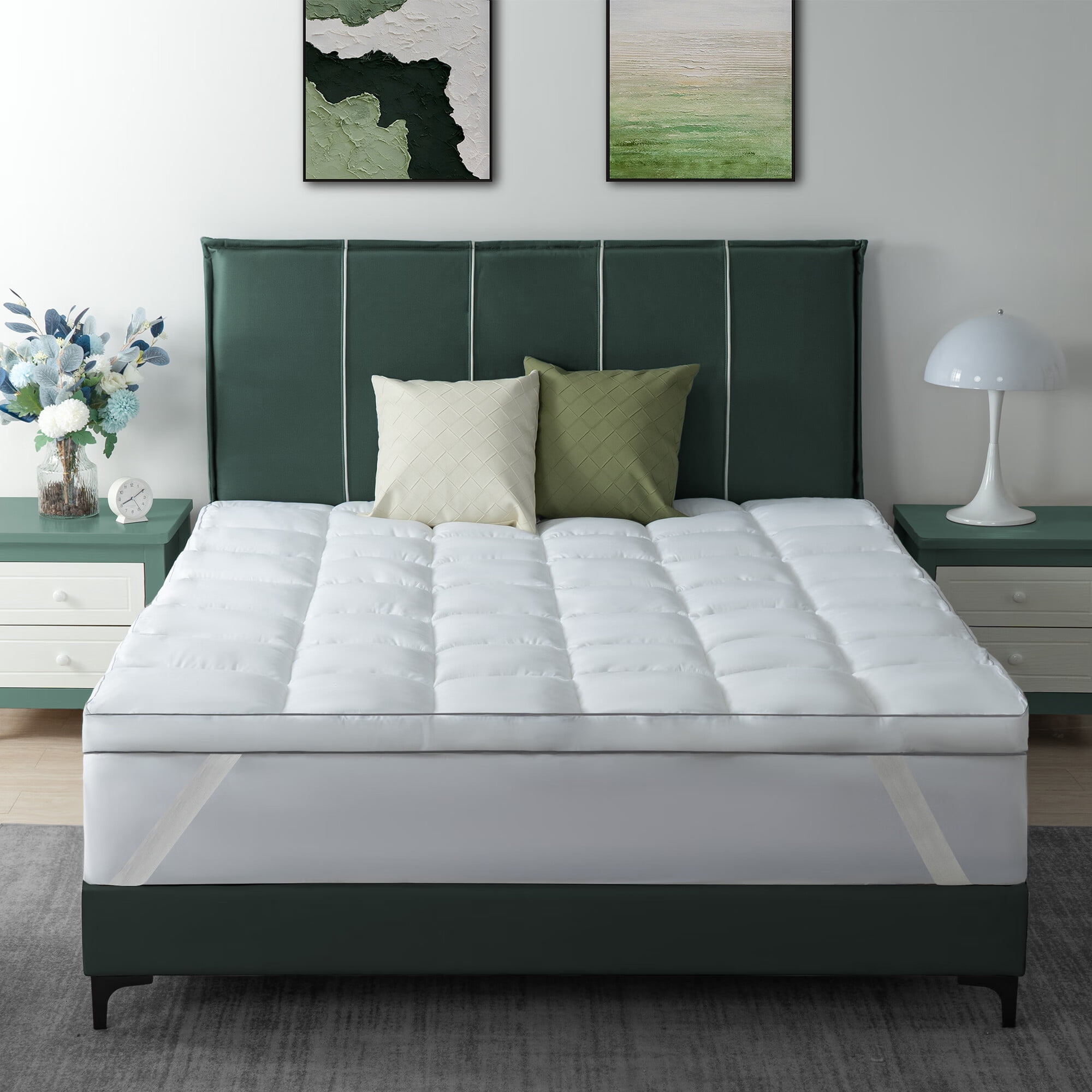 3 inch pillow sales top mattress pad