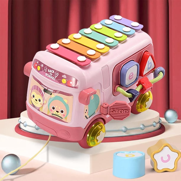 Música para autobús Baoblaze Juguetes Piano Bus educativo