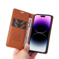 thumbnail image 4 of Funda para iPhone 15 Pro Max Estuche de Cuero PU Tipo Cartera con Ranuras para Tarjetas y Cierre Magnético, 4 of 5