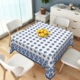 thumbnail image 3 of Tchckioa Boho Blue Square Tablecloth,54x54 Inch Waterproof Table Cloth Cover for Restaurant Decor, 3 of 6