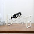 thumbnail image 2 of Wine Rack with Corkscrew Bottle Opener - Pack of 2 - White - Stackable Tabletop Wine Rack - Small Freestanding Wine Bottle Holder for 8 Bottles, 2 of 5