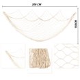 thumbnail image 2 of Red de Pesca Decoración de Pared Tema de Playa Red de Pesca Colgante de Pared para Fiesta Pared Hogar Decoración de Boda Fotografía Decoración, 100 cm × 200 cm, 2 of 7