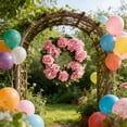 thumbnail image 6 of Spring Floral Wreath Decoration Featuring Artificial Roses And Hydrangeas Suitable For Photography Backdrops Everyday Use Party Decoration Front Door Wall Hanging, 6 of 6