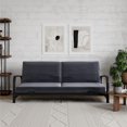 thumbnail image 1 of Mainstays Metal Arm Futon, Black Metal Frame with Mattress, 1 of 8