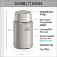 thumbnail image 2 of Thermos Stainless Steel Insulated Food Jar with Spoon, 24oz, Matte Stainless Steel, 2 of 5