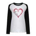 thumbnail image 4 of EQWLJWE Love Heart Shirt Valentines Day Plus Size Pullover Women Long Sleeve Tops Crewneck Sweatshirts Mother's Day, 4 of 5