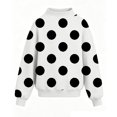thumbnail image 3 of Abcomgle Sweatshirts for Girls 14-16 Cute Polka Dot Long Sleeve Girls Pullover Top Fleece Mock Neck Shirt for Teen Girls Casual Fall Back To School Outfits for Teen Girls, 3 of 4