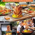 thumbnail image 4 of Parrilla Vertical para Brochetas de Carne con Pinchos Extraíbles de Acero Inoxidable para Horno, Kebabs y Barbacoa., 4 of 5