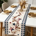 thumbnail image 4 of Memorial Day Table Runner, Linen Table Flag for Honoring Fallen Soldiers, Patriotic Tablecloth for Family Living Room, Decorative Dining Table Cover for Commemorative Events and Gatherings, 4 of 9
