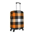thumbnail image 3 of Kdxio Orange Plaid Pattern Luggage Cover for Travel,Elastic and Durable,Fits 18-32 Inch,Anti-Scratch Suitcase Protector, 3 of 9