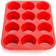 thumbnail image 1 of Silicone Muffin Tray for 12 Muffins Non-Stick Easy To Clean, 1 of 3