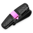 thumbnail image 2 of Spencer 2 Pack Glasses Holders for Car Sun Visor, Sunglasses Eyeglasses Mount with Ticket Card Clip (Rose Red), 2 of 12