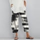 thumbnail image 2 of Pantalones de mezclilla Gibobby para mujer con cintura elástica y bolsillo suelto estampado largo Informal Gris L, 2 of 5