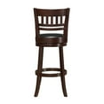 thumbnail image 4 of Pemberly Row Faux Leather Swivel Bar Stool in Dark Cherry - Set of 2, 4 of 6