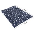 thumbnail image 4 of DarkBlue White Dinosaurs Plants Pattern Blanket,Comfortable Soft Flannel Throw Blanket,All Season,Warm Lightweight Blankets for Sofa Bed Couch Living Room Chair,40"x50", 4 of 4
