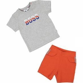 hugo boss shorts and shirt set