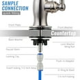 thumbnail image 6 of iSpring GK1-AW Heavy Duty Reverse Osmosis, High Spout Kitchen Bar Sink Drinking Water, Contemporary RO Faucet, Antique Wine, 6 of 7
