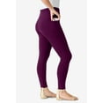 thumbnail image 3 of Roaman's Women's Plus Size Side Pocket Essential Legging, 3 of 5
