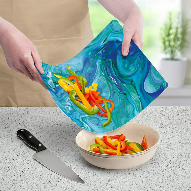 Cut N' Funnel Large Food Service Grade Heavy Gauge Flexible Plastic Cutting  Board Mat 1 Pack Made in the USA BPA Free Dishwasher Safe