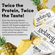 Gelatein Plus Pineapple: 20 grams of protein. Ideal for clear liquid diets, swallowing difficulties, dialysis and oncology. Great pre or post-workout snack. (36 pack)