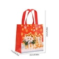 thumbnail image 2 of Adornos navideños, adornos navideños, regalos navideños. Bolso de mano negro navideño, bolsa de compras no tejida, regalo navideño, bolsa de embalaje para regalo. Bolsos no tejidos., 2 of 5