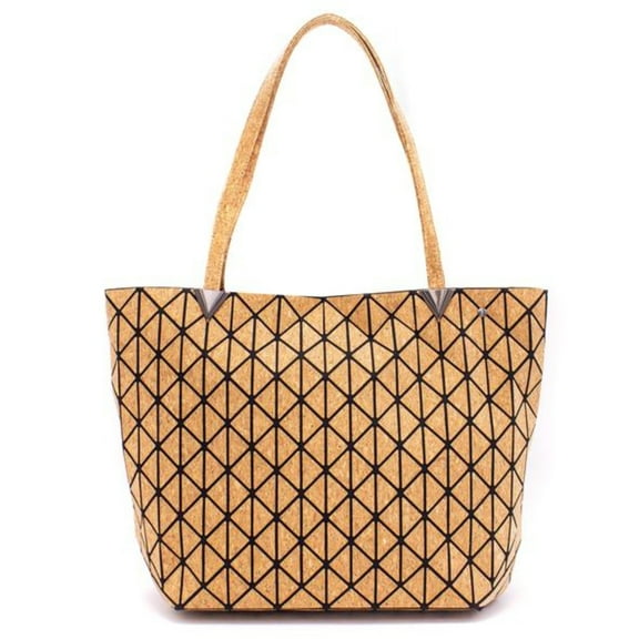 Cork Shoulder Bag Tote women handbags purse geometric Vegan organic sustainable Eco friendly gift plant based ethically produced