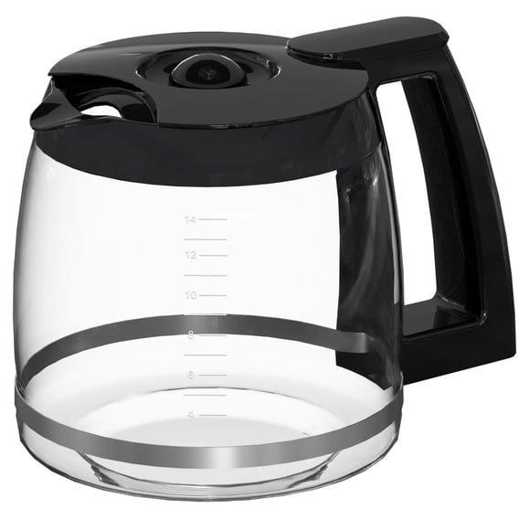 Jarra de vidrio de 14 tazas de repuesto para cafeteras Cuisinart Modelos DCC-2200RC, DCC-2200, DCC-2600, DCC-2800, DCC-3200, DCC-3200P1, DCC-3200FR, DCC-T20, DCC-1800FR, CBC-7400, CBC-7000PC
