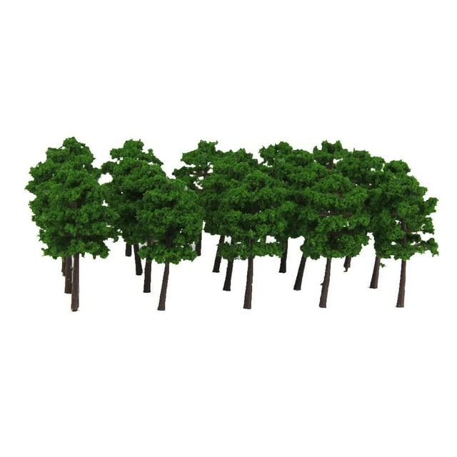 40 pcs Árboles de Plásticos Plantas de Paisaje de 1: 200 Modelo para Casa de CUTICAT árboles modelo