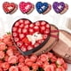 thumbnail image 1 of Cesta de hierro con rosas de jabón | Adorno decorativo con 6 flores de jabón | Romántico en rojo, rosa, azul y morado | Regalo de San Valentín | Artesanía exquisita | 21,8 x 21,8 cm | Decoración, 1 of 6