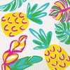 Bright Pineapple Paper Luncheon Napkins, 6.5in, 18ct