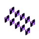 thumbnail image 2 of Diamantes de imitación Jumpingount 10 Uds rombo brillante decoración 3D forma geométrica, 2 of 6