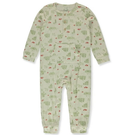 

Wonderly Baby Boys Kangaroo Dotted Coveralls - cream 6 months (Newborn)