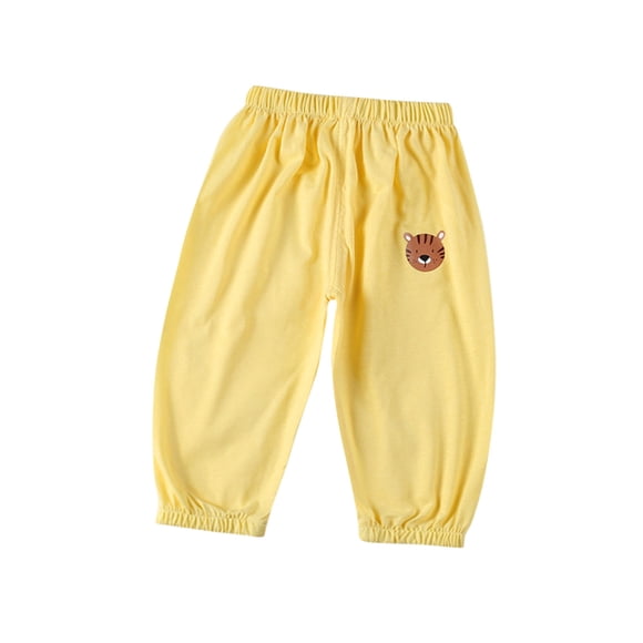 Odeerbi 1-6 Años Niños Niñas Pantalones de Chándal de Algodón de Impresión Lindo Entrenamiento Atlético Deportes Jogger Pantalones Verano Transpirable Suelta Joggers