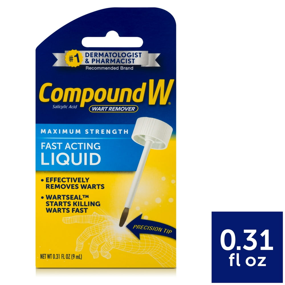 Compound W Maximum Strength Fast Acting Liquid Wart Remover, 0.31 fl oz