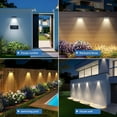 thumbnail image 7 of Solar Fence Lights Outdoor, Upgraded 3 Modes Warm Neutual Cool High Brightness Waterproof LED Fence Light Solar Powered, 7 of 7