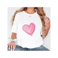 thumbnail image 1 of Wild Love Heart Graphic Tee - Casual Crew Neck Short Sleeve Top for Women, Stretchy - Perfect ValentCamisetas para mujer, lindas camisetas con estampado gráfico, de manga corta, estilo casual, para ve, 1 of 7