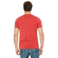 thumbnail image 2 of The Bella + Canvas Unisex Triblend Short Sleeve V-Neck T-Shirt - RED TRIBLEND - L, 2 of 4