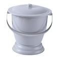 thumbnail image 1 of Escupidera con tapa, urinario nocturno, inodoro portátil, orinal de cámara para mujeres Gris, 1 of 9