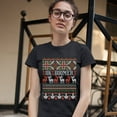 thumbnail image 3 of Tee Hunt Ok Boomer T-Shirt Christmas Ugly Sweater Funny Gen Z Millenials Women's T-Shirt Tee, Black, X-Large, 3 of 5