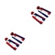 thumbnail image 1 of sweethay Pendientes de araña de acrílico Geométrico 4 de julio Día de la independencia americana Joyas exageradas Pendiente Trapezoide hueco Trapezoide hueco 2Conjunto, 1 of 6