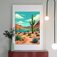 thumbnail image 2 of Diamond Art Kit for Adults, Desert Landscape Cactus Lake Scenery Diamond Painting for Adults Beginners, 5D DIY Diamond Art Painting Kits, Colorful Diamond Painting Craft for Home Decor 12x16, 2 of 7