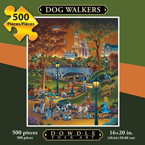 Puzzle - Promeneurs de Chiens 500 Pc par l'Art Populaire Dowdle