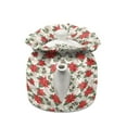 thumbnail image 2 of KUIFORTI Christmas Tea Cozy Red Flower Kitchen Tea Kettle Dust Cover Breakfast Warmer Soft Fabric Cloth Teapot Cozy Insulated Tea Pot Cozy Christmas Decorations Indoor Kitchen Tabletop, 2 of 6