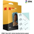 Kodak 2"x3" Premium Zink Photo Paper (100 Sheets) Compatible with Kodak PRINTOMATIC, Kodak Smile