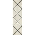thumbnail image 1 of Unique Loom Braided Jute Geometric Area Rug 2' 2 x 8' 2 Runner Ivory/Black, 1 of 2