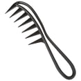 thumbnail image 2 of ziyahi Knotted Comb Wide Tooth Anti-Static Curly Hairdressing Brush Plastic Extension Comb, Black black, 2 of 6
