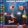 thumbnail image 2 of Mini canasta de baloncesto con mando a distancia para interiores y marcador, 2 of 6