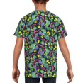 thumbnail image 5 of Wukai Watercolor Cactuses Youth Unisex Short Sleeve T-Shirt for Boys, Girls, Teens, and Kids-X-Small, 5 of 7